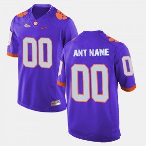 #00 Clemson Tigers College Limited Football For Men Customized Jersey - Purple