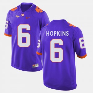 #6 DeAndre Hopkins Clemson Tigers College Football For Men's Jersey - Purple