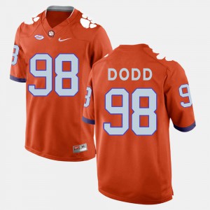 #98 Kevin Dodd Clemson Tigers College Football Mens Jersey - Orange
