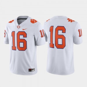 #16 Clemson Tigers For Men College Football Game Jersey - White