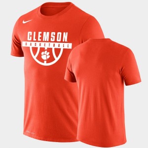 Clemson Tigers For Men Drop Legend Performance Basketball T-Shirt - Orange