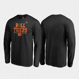 Clemson Tigers For Men's Roll Tigers Long Sleeve College Football Playoff 2018 National Champions T-Shirt - Black