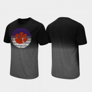 Clemson Tigers Dip Dye Men Fancy Walking T-Shirt - Black