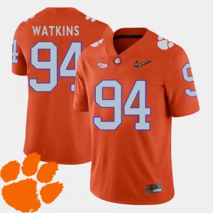 #94 Carlos Watkins Clemson Tigers College Football 2018 ACC Men Jersey - Orange