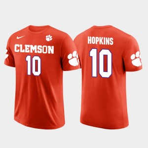 #10 DeAndre Hopkins Clemson Tigers Future Stars Houston Texans Football Men's T-Shirt - Orange