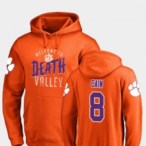 #8 Deon Cain Clemson Tigers Hometown Collection For Men's Logo Hoodie - Orange