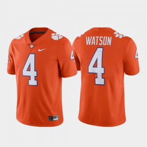 #4 Deshaun Watson Clemson Tigers Mens Alumni Football Limited Jersey - Orange