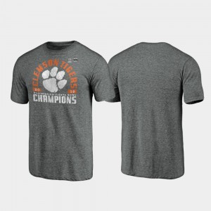 Clemson Tigers 2019 Fiesta Bowl Champions Offensive Tri-Blend Men T-Shirt - Gray
