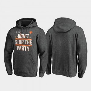 Clemson Tigers For Men College Football Playoff Receiver 2019 Fiesta Bowl Champions Hoodie - Heather Gray