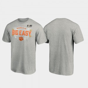 Clemson Tigers 2020 National Championship Bound Post College Football Playoff For Men T-Shirt - Heather Gray