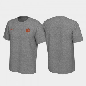 Clemson Tigers Left Chest Logo Men's Legend T-Shirt - Heathered Gray