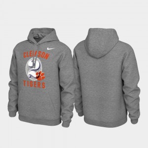 Clemson Tigers Mens Pullover Local Phrase Hoodie - Heathered Gray