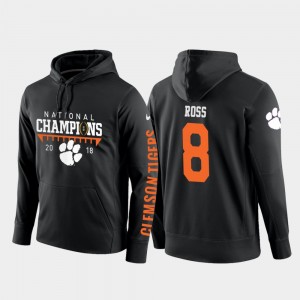 #8 Justyn Ross Clemson Tigers Men College Football Pullover 2018 National Champions Hoodie - Black