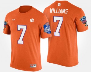 #7 Mike Williams Clemson Tigers Bowl Game Men's Atlantic Coast Conference Sugar Bowl T-Shirt - Orange