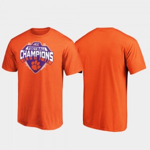 Clemson Tigers 2019 ACC Football Champions Mens T-Shirt - Orange