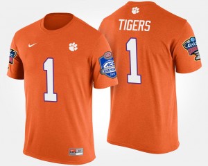 #1 Clemson Tigers Bowl Game No.1 Atlantic Coast Conference Sugar Bowl Men T-Shirt - Orange