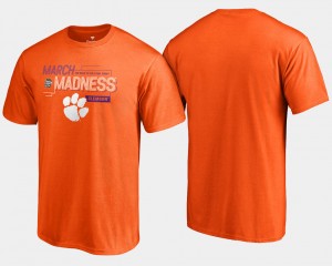 Clemson Tigers Men's Basketball Tournament 2018 March Madness Bound Airball T-Shirt - Orange