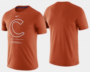 Clemson Tigers Dugout Performance College Baseball Men T-Shirt - Orange