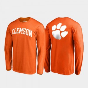 Clemson Tigers Long Sleeve Primetime For Men's T-Shirt - Orange