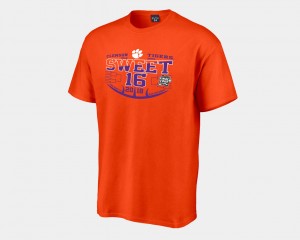 Clemson Tigers 2018 March Madness Basketball Tournament Sweet 16 Bound Men T-Shirt - Orange