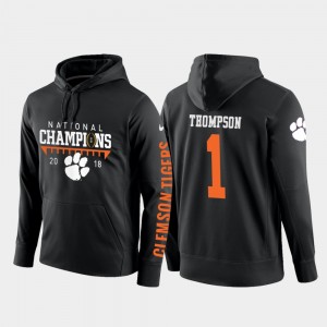 #1 Trevion Thompson Clemson Tigers For Men College Football Pullover 2018 National Champions Hoodie - Black