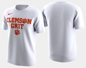 Clemson Tigers Men's Basketball Tournament 2018 March Madness Bench Legend Performance T-Shirt - White