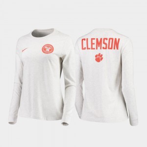 Clemson Tigers Rivalry Statement Long Sleeve Men T-Shirt - White