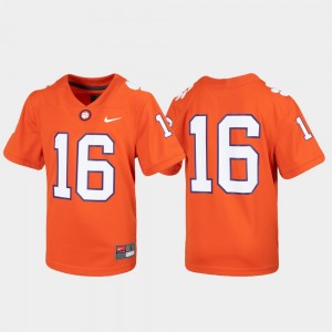#16 Clemson Tigers Youth Football Untouchable Jersey - Orange