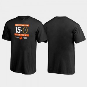 Clemson Tigers 2018 National Champions Undefeated College Football Playoff For Kids T-Shirt - Black