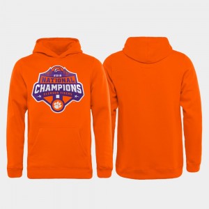 Clemson Tigers Kids 2018 National Champions College Football Playoff Gridiron Hoodie - Orange